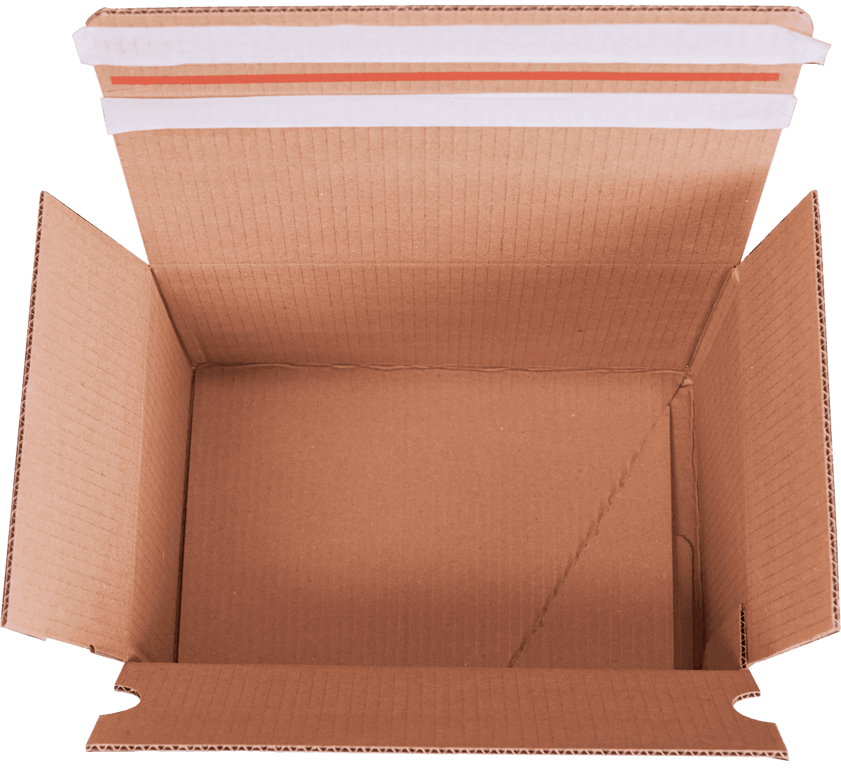 Open e-commerce shipping box